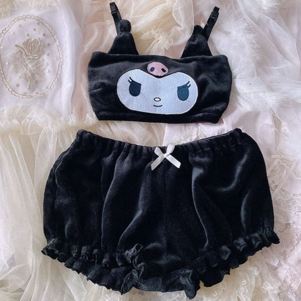Kuromi Bra + Short Set